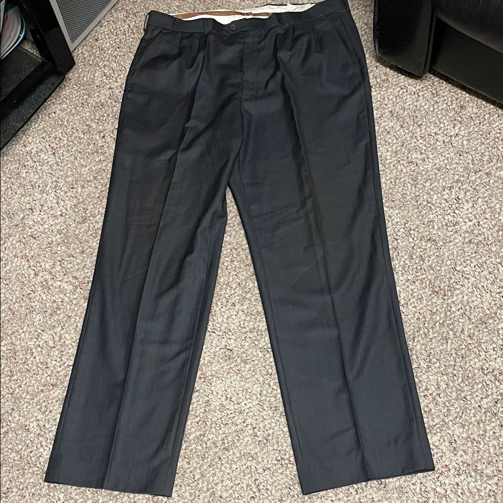 Giorgio Armani 100% wool grey Pinstripe Dress Pants- 38*32